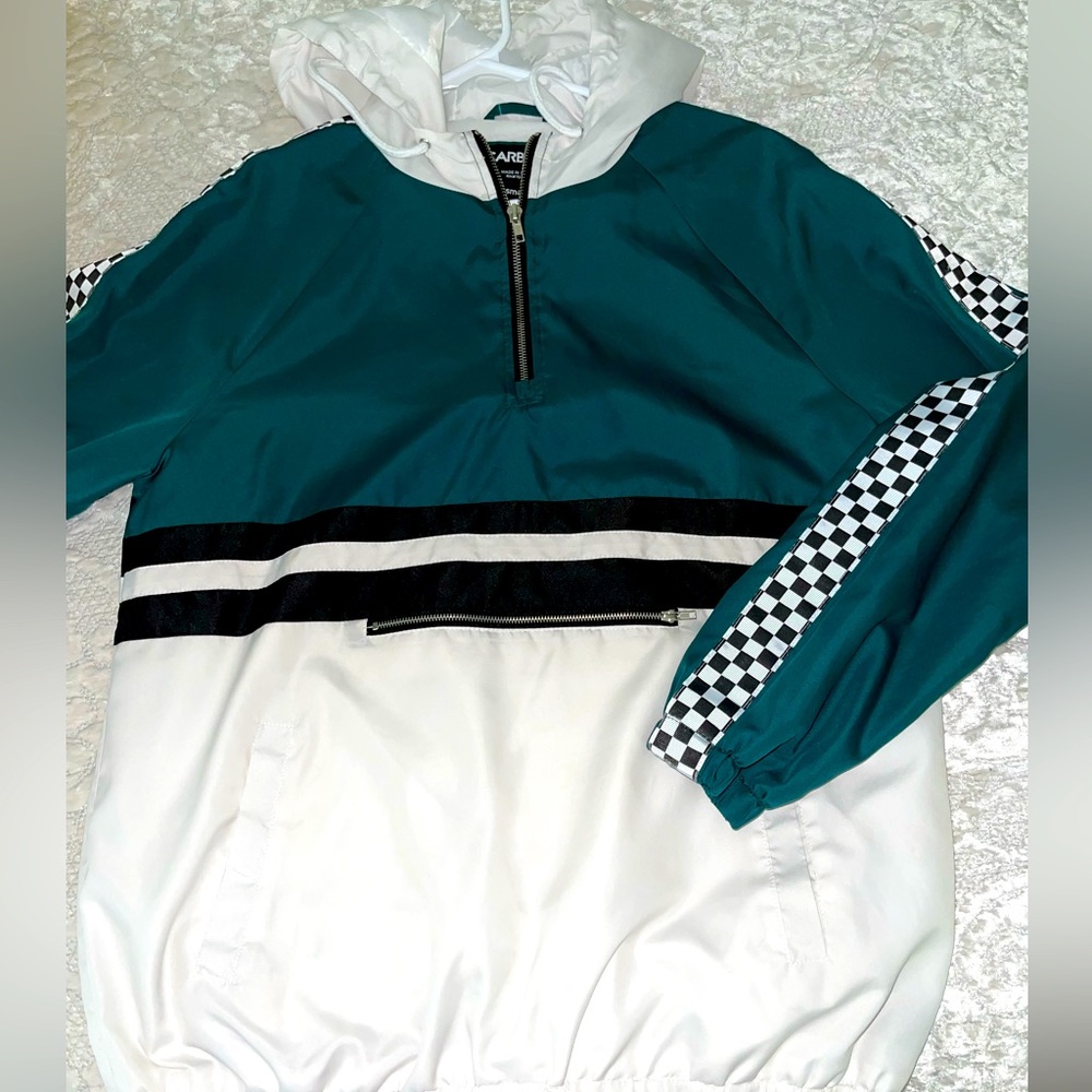 Carbon Mens Pullover Windbreaker Size Small